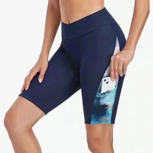 Antic Bike Cycling Shorts, 4D Padded,Quick Dry, Breathable, Hip Pocket - Navy